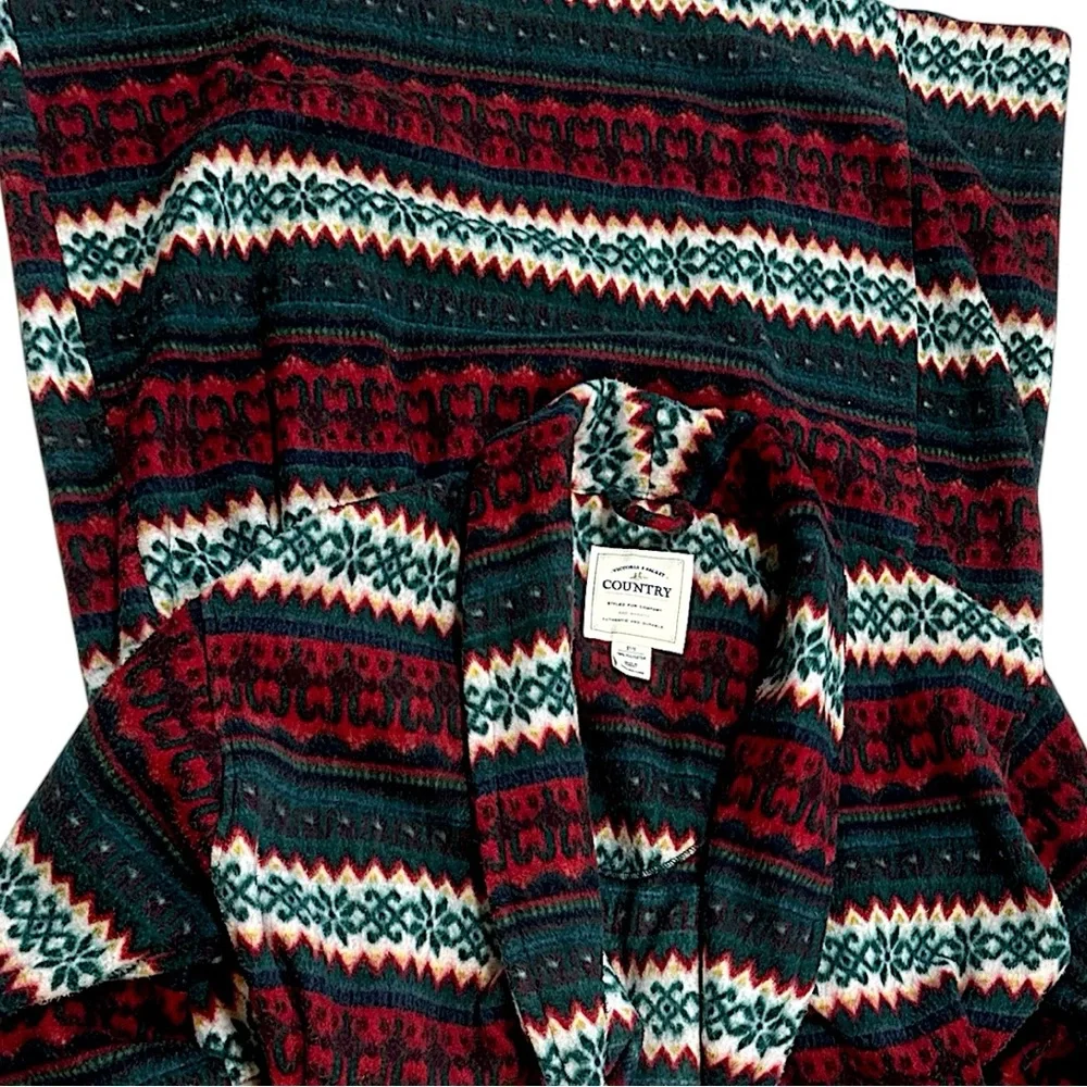 Vintage 90s Victoria’s Secret Country Christmas Robe Faire Isle RARE Women Small - Picture 5 of 16